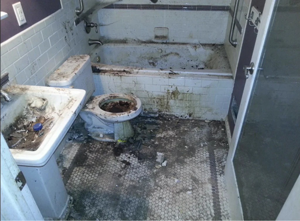 Before: Our cleaning service